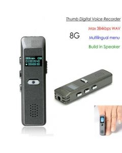 Mini voice recorder en MP3 speler 8GB